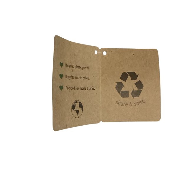 Lollyplush Gray & Black Spotted Seal Plush Toy 9" Recycled Materials Petting Zoo - Picture 3 of 7